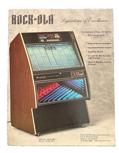 Rare 1998 rockola 496 jukebox - rare,