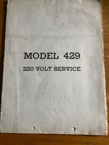 Rock ola 429 schematic - 429,