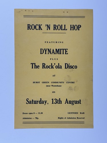 Dynamite flyer original - dynamite, the